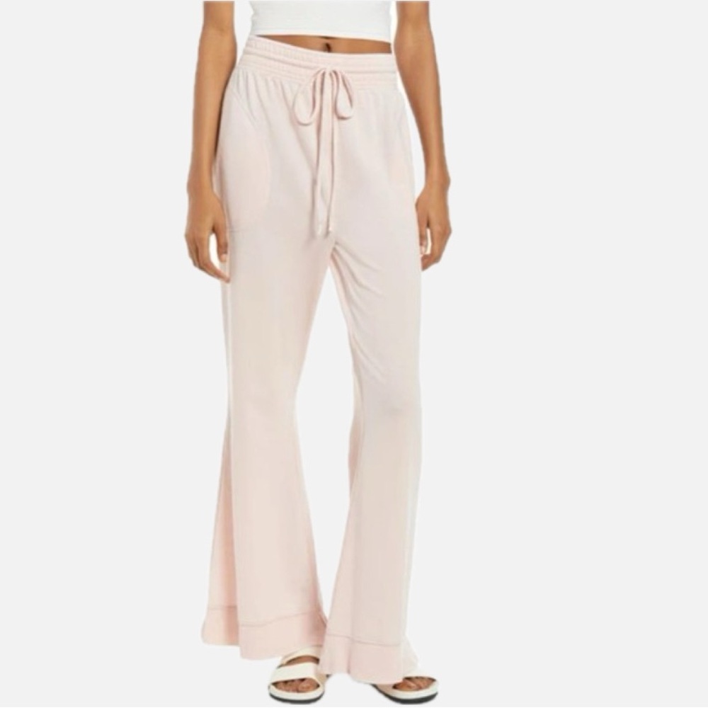 Free People Pink Drawstring Pants